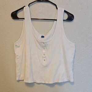 Old Navy White Tank Top Medium